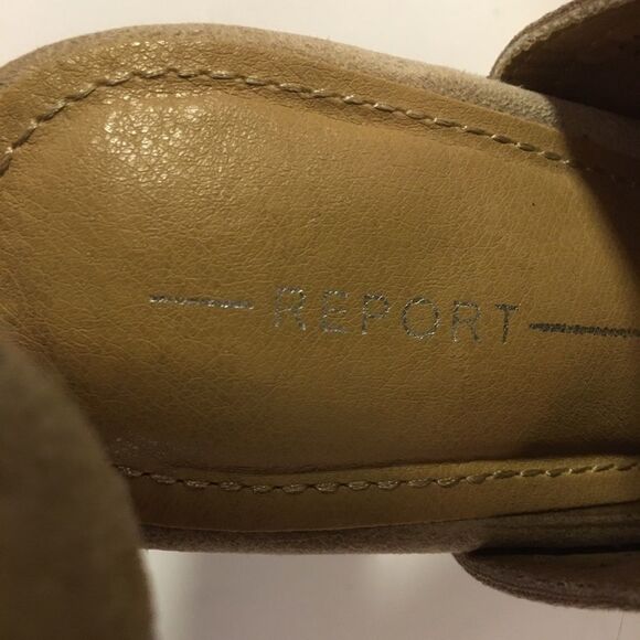 REPORT 8.5 Rosalie Cute Suede Wedtern Bootie Sandals - Picture 6 of 13